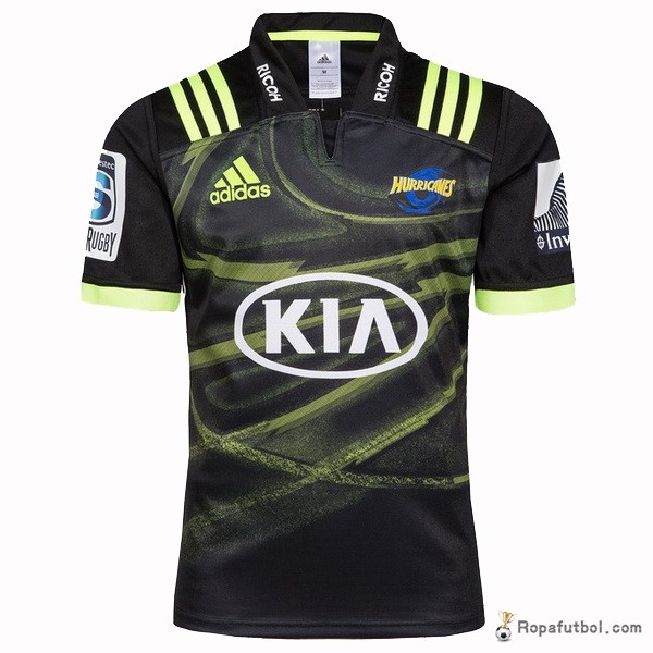 Camiseta Rugby Hurricanes Replica Segunda Ropa 2018 Negro